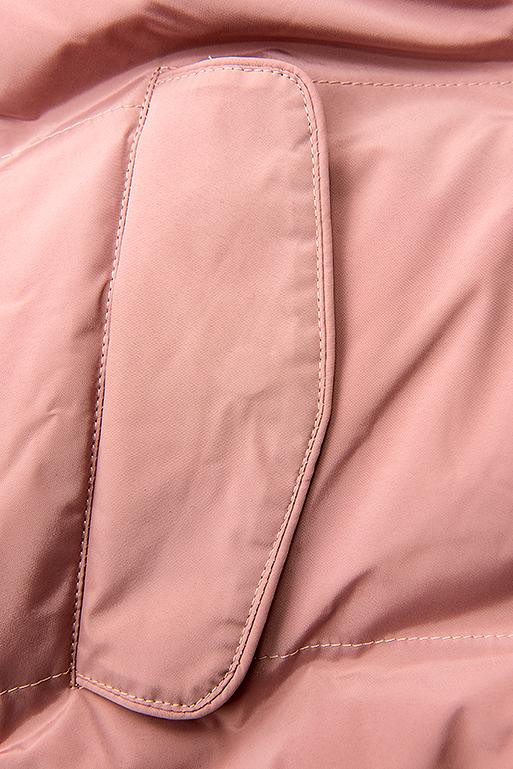 Winterjacke mit kuscheliger Teddy Fleece rosa
