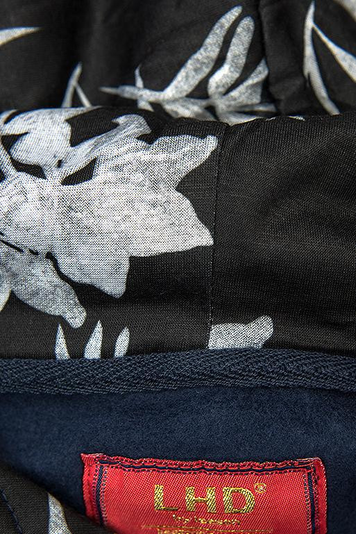 Verlängerte Sweatshirt/Sweatkleid mit Kapuze dunkelblau