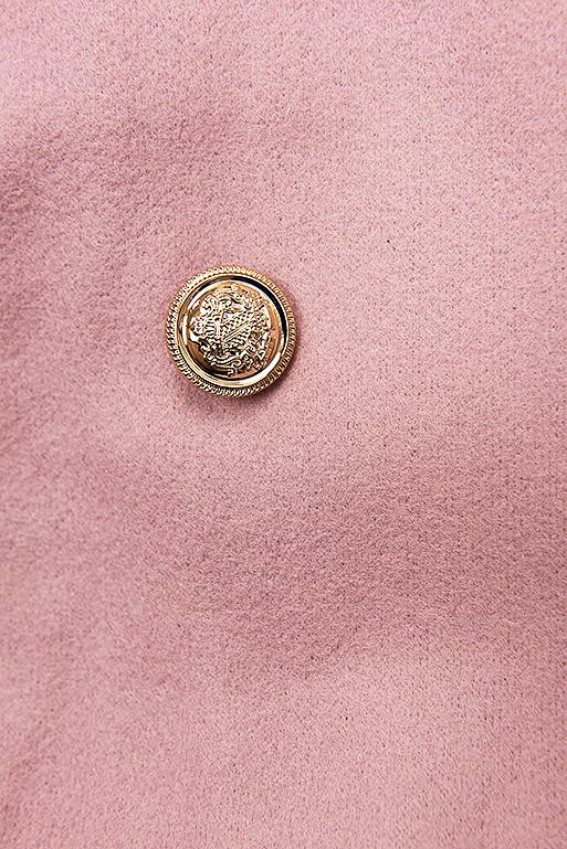 Gefütterter Damenmantel rosa