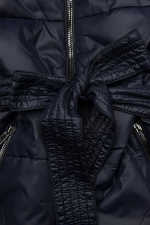 Wattierte Steppjacke mit Wendemöglichkeit dunkelblau/schwarz