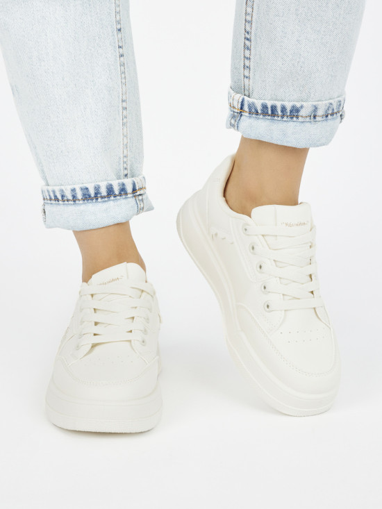 Beige Damen Sport Sneakers