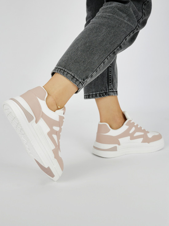 Rosa Damen Sneakers auf Plattform