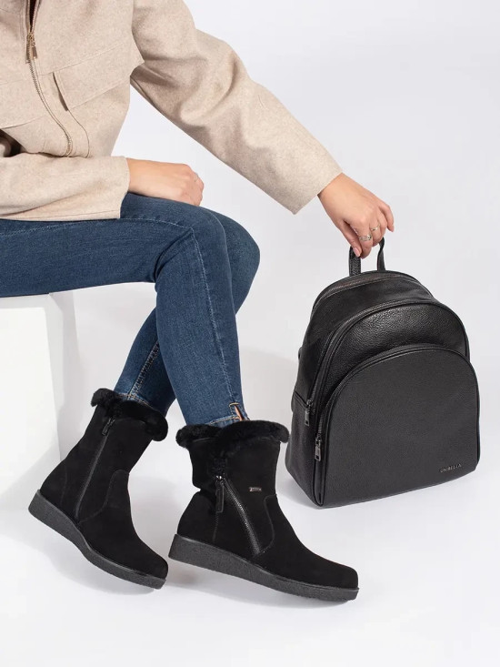 Schwarzer klassischer Damenrucksack