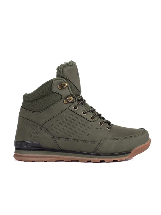 Dunkelgrüne Wanderschuhe