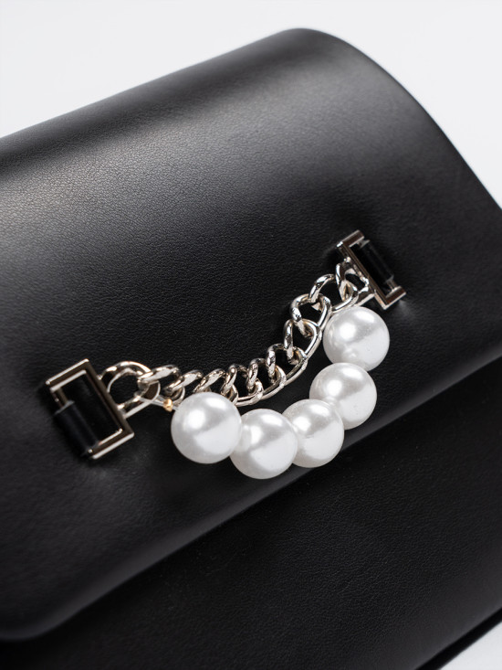 Elegante schwarze Handtasche