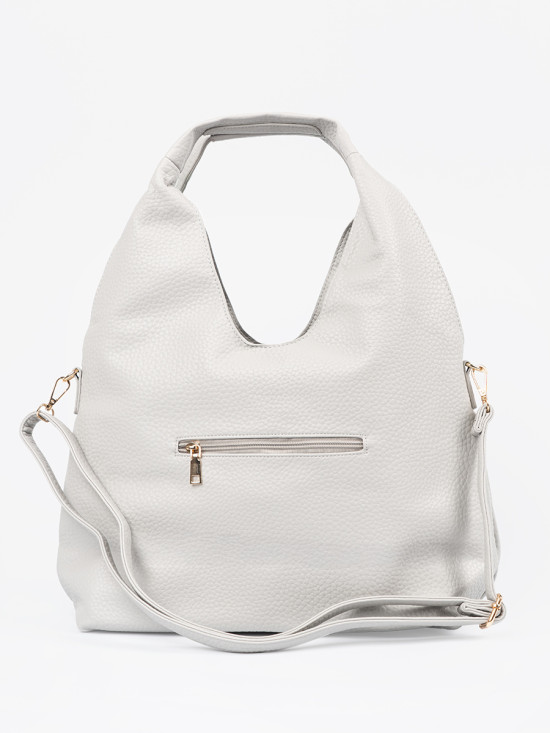 Graue durchbrochene Umhängetasche