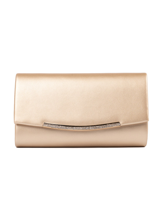 Goldene Clutch mit Kette