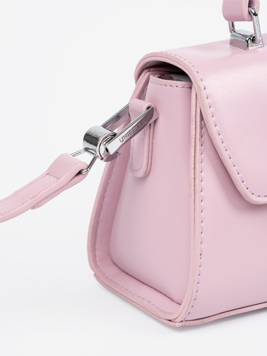 Rosa kleine Handtasche mit Griff