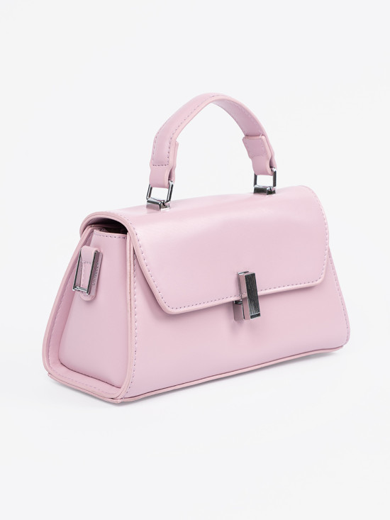 Rosa kleine Handtasche mit Griff
