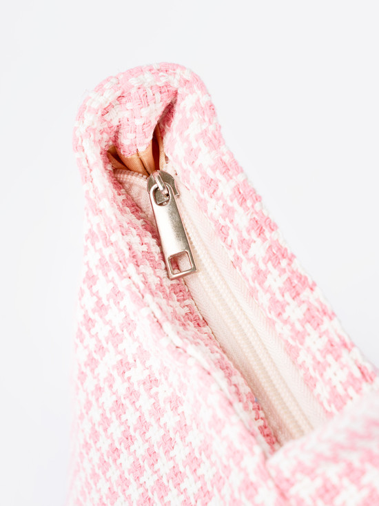 Rosa kariert Strandtasche