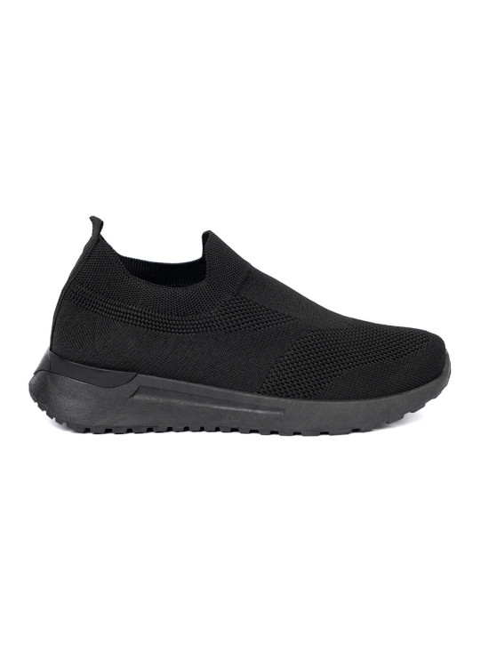 Schwarze Slip-On Sneakers