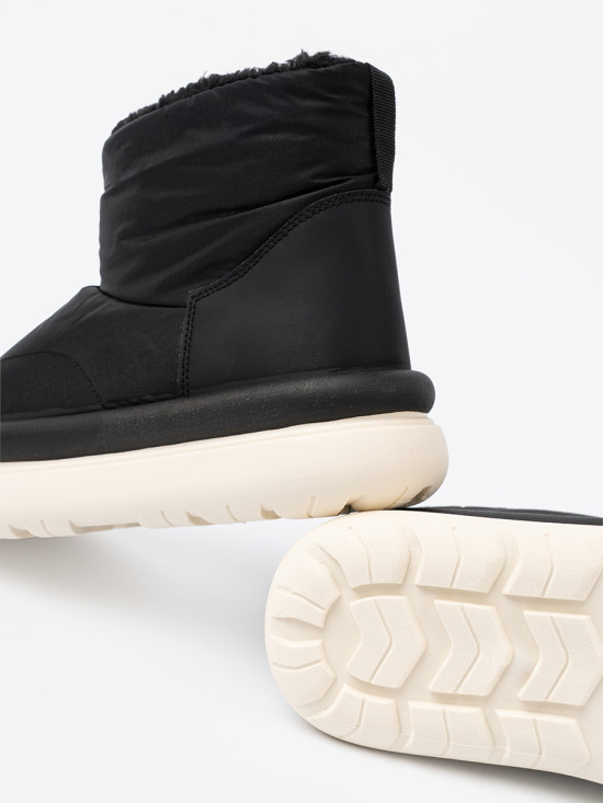 Wasserdichte schwarze Schneestiefel mit Futter