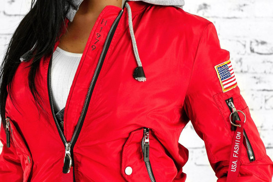 Bomberjacke rot W560