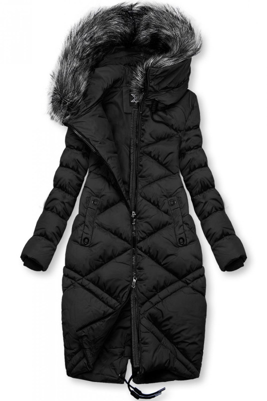 Langjacke für Herbst/Winter schwarz