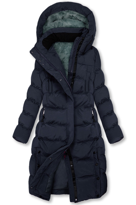 Langjacke extra warm in dunkelblau