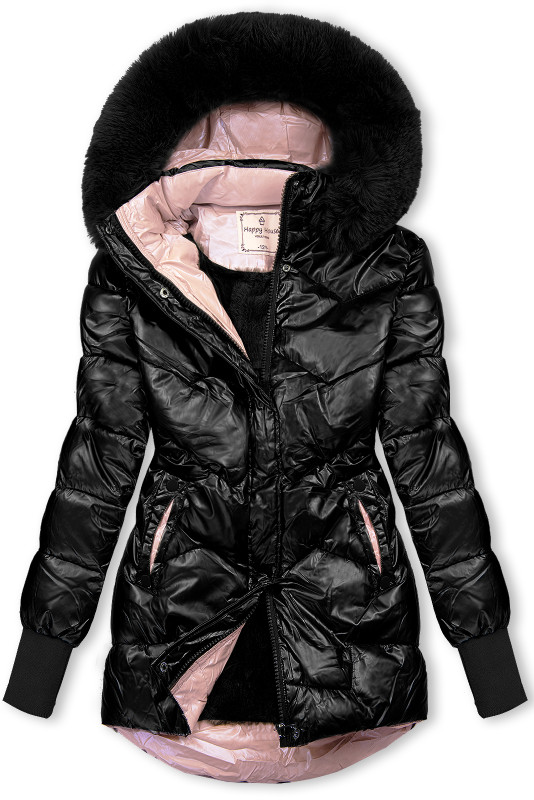 Winterjacke für Mädchen Glänzend Schwarz