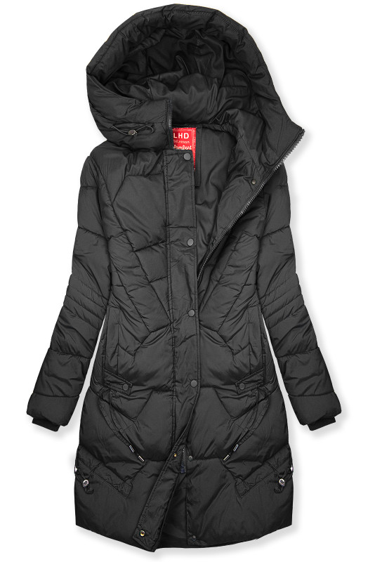 Winterjacke im lässigen Schnitt Schwarz