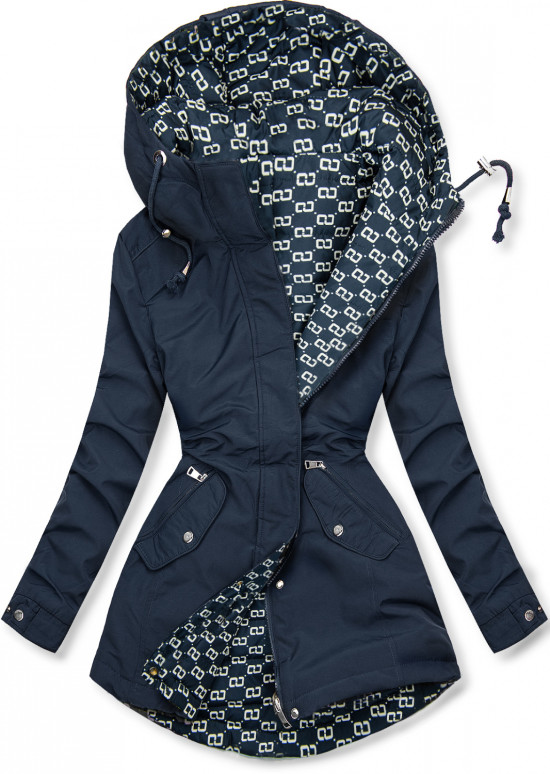 Frühlings-Wendeparka dunkelblau