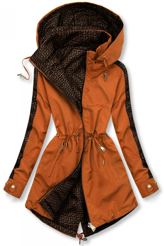 Leichter Parka ziegelbraun/braun