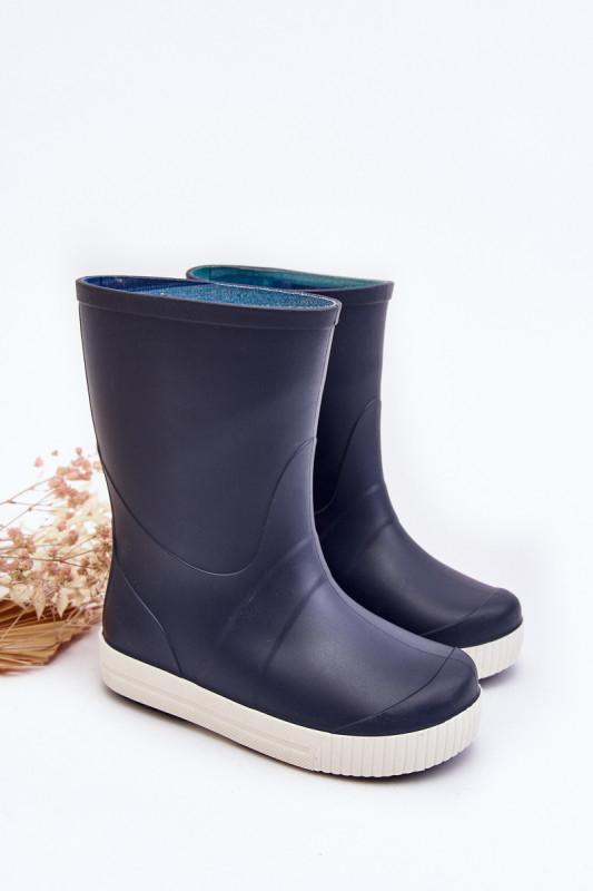 Kinder-Gummistiefel mit Plateausohle, blau