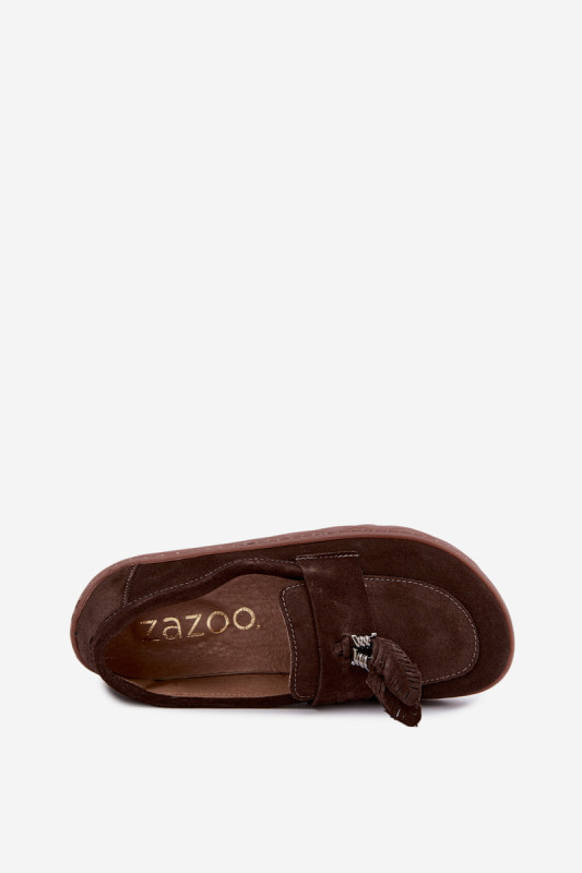 Barefoot Mokassin aus echtem Wildleder, braun