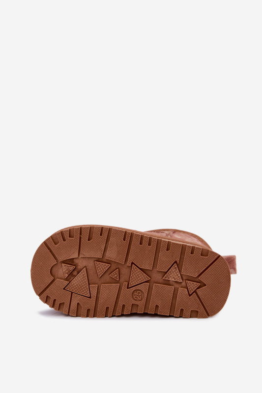 Braune Schneestiefel mit warmem Futter