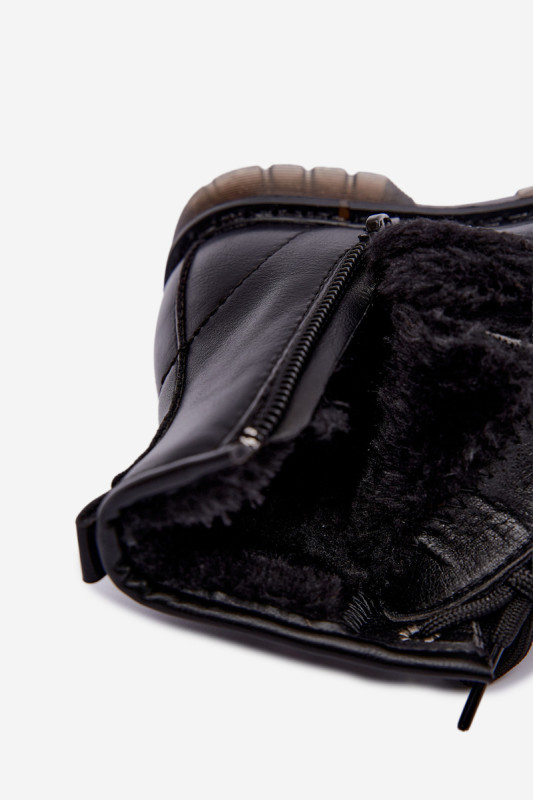 Gefütterte Mädchen-Stiefelette mit Herzchen