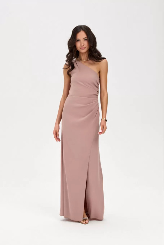 Maxikleid in Cappuccino-Farbe