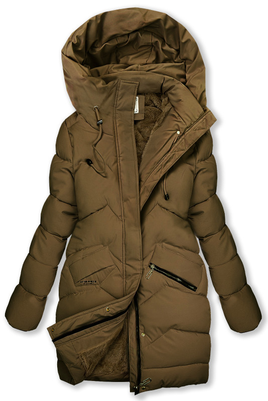 Mädchen Extra Warme Winterjacke Braun