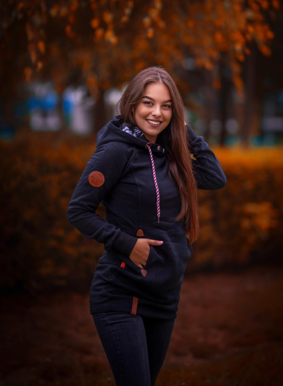 Sweatjacke/Sweatkleid schwarz