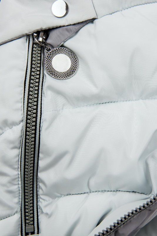 Winter Jacke mit Kapuze babyblau