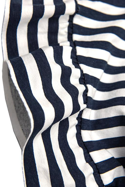 Sommerkleid mit Volants blau/weiß II.