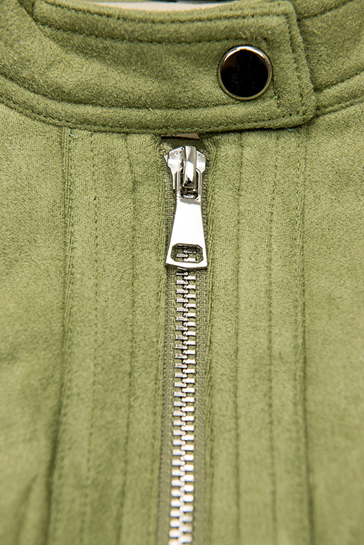 Wildlederjacke pistaziengrün