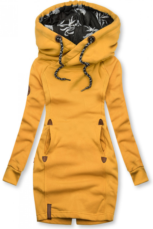 Sweatjacke/Sweatkleid gelb