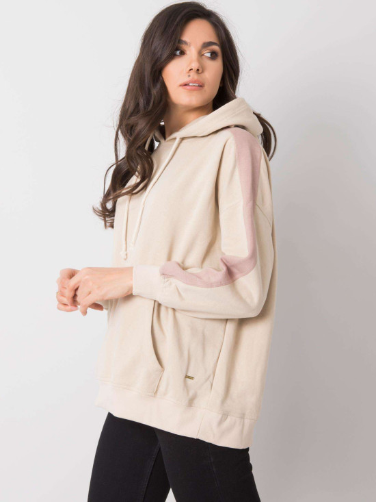 Beige Kapuzenpullover