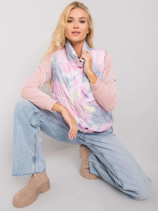 Grau-rosa Weste