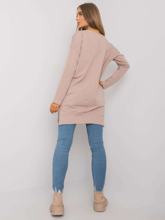 Dunkelbeige Damen Tunika von RUE PARIS