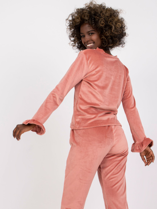 Damen-Pyjama in Dunkelrosa