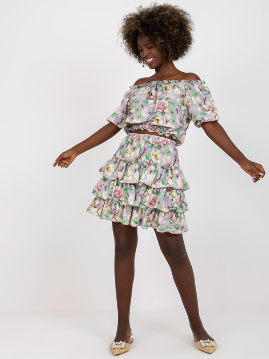 Eleganter Komplett mit Blumenmuster