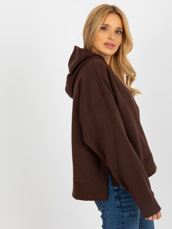 Brauner Sweatshirt mit Kapuze MAYFLIES