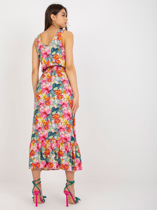 Koralfarbenes ärmelloses Kleid FRESH MADE