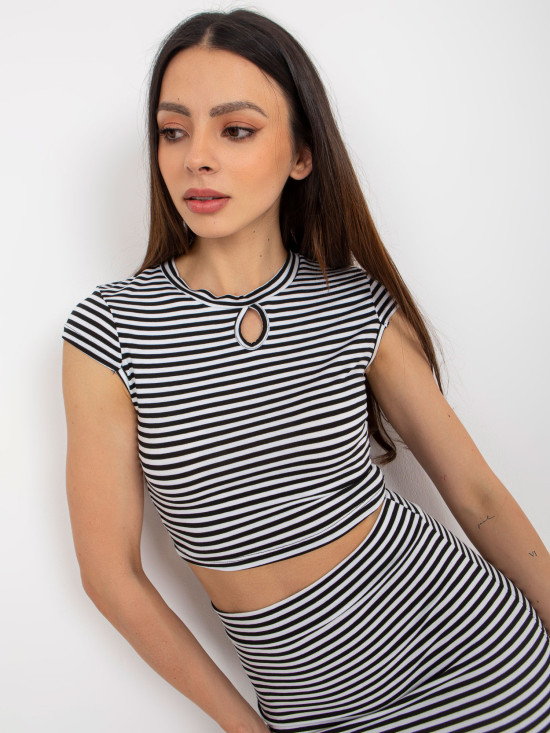 Schwarz-weißes Sommer-Casual-Set OCH BELLA