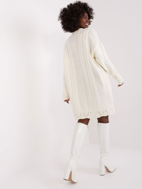 Elegantes Midi-Kleid in Ecru