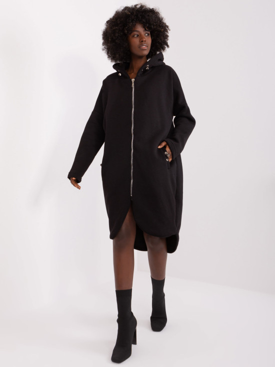 Stylischer schwarzer Hoodie mit Kapuze