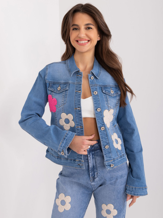 Blumen Denimjacke