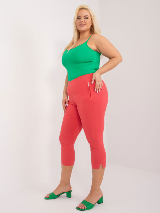 Korallenfarbene Damenhose