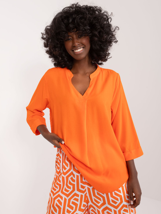 Stylische orange Bluse