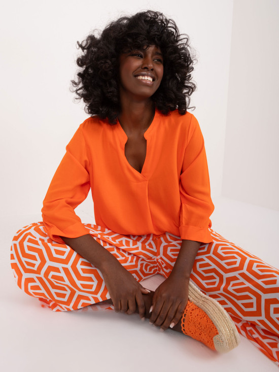 Stylische orange Bluse