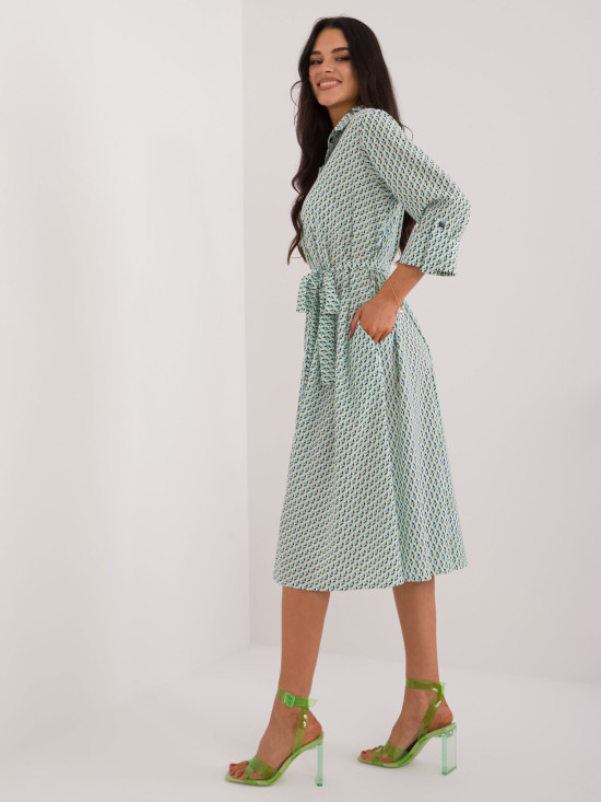 Bequeme Midi-Kleid mit Druck