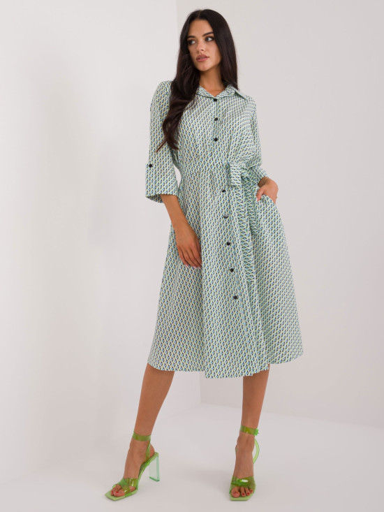 Bequeme Midi-Kleid mit Druck